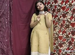 Rupali Indian Girl In Shalwar Suit Stripping Show