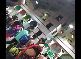 lusty aunty travelling to show her navel