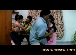 Hot Girl Enjoyed on Bed in Bra Navel Kiss Groping