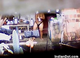 Thick Indian Woman Watched Washing Her Body